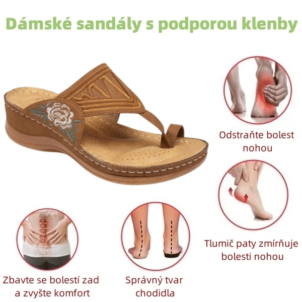 🔥 Časově omezený prodej – ROTHOC™ – Podpora klenby, úleva od bolesti, pohodlné ortopedické sandály