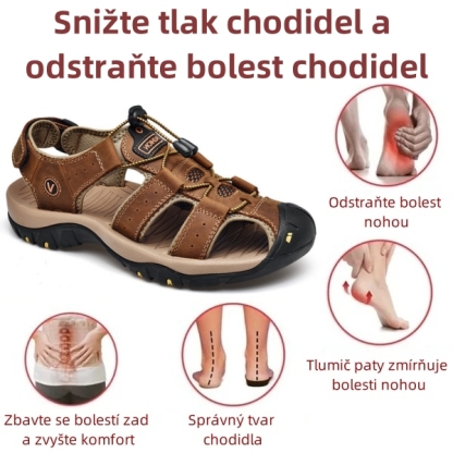 🔥Časově omezená nabídka - Italské kožené sandály odolné proti opotřebení a ohybu - Ergonomicky navržené - Zbavte se bolesti