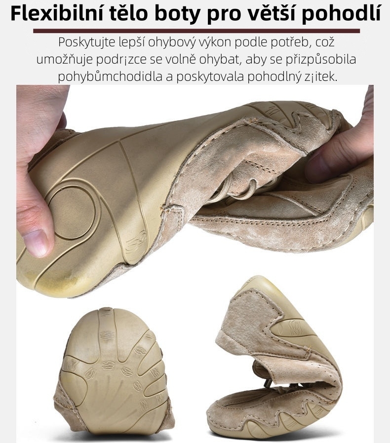 Prodyšné a pohodlné ručně vyráběné neformální boty z pravé kůže - 🔥Ulevte od bolesti nohou a pat