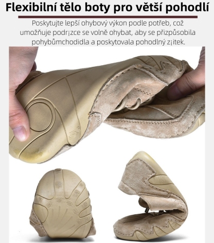 Prodyšné a pohodlné ručně vyráběné neformální boty z pravé kůže - 🔥Ulevte od bolesti nohou a pat
