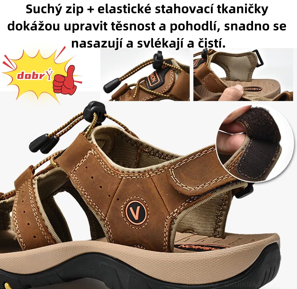 🔥Časově omezená nabídka - Italské kožené sandály odolné proti opotřebení a ohybu - Ergonomicky navržené - Zbavte se bolesti