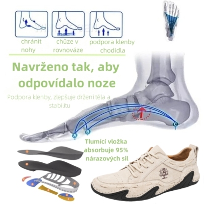Prodyšné a pohodlné ručně vyráběné neformální boty z pravé kůže - 🔥Ulevte od bolesti nohou a pat