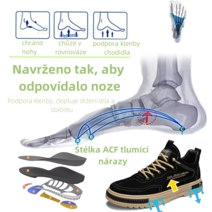 🔥 Časově omezený výprodej -OrthX™ - Ergonomické, pohodlné, od bolesti ulevující boty Martin