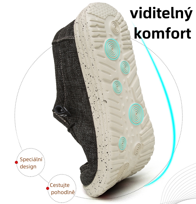 Měkké a pohodlné mokasíny Dude - (s podporou klenby)