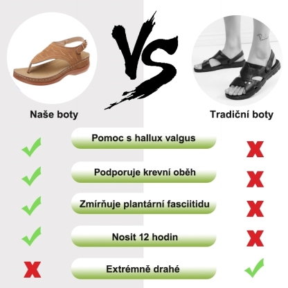 🔥 Časově omezený prodej – ROTHOE™ – Podpora klenby, úleva od bolesti, pohodlné ortopedické sandály