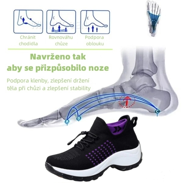 【🎁Časově omezená sleva】Orthofit™ – pohodlná ergonomická ortopedická obuv – úleva od bolesti
