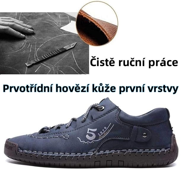 Špičkové italské ručně vyráběné kožené boty - s podporou klenby