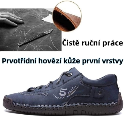 Špičkové italské ručně vyráběné kožené boty - s podporou klenby
