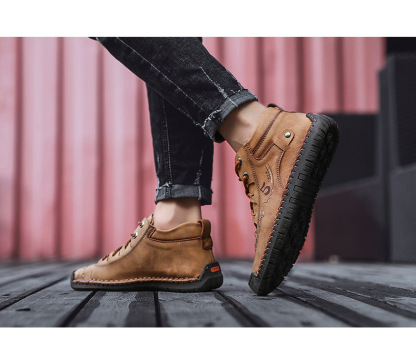 (🔥Dnes sleva 50 % – nenechte si to ujít) ⏰- Měkké a pohodlné italské ručně vyráběné kožené boty (podpora klenby usnadňuje chůzi)