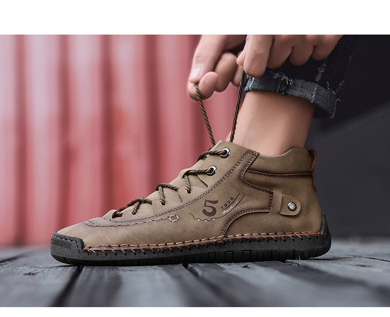 (🔥Dnes sleva 50 % – nenechte si to ujít) ⏰- Měkké a pohodlné italské ručně vyráběné kožené boty (podpora klenby usnadňuje chůzi)