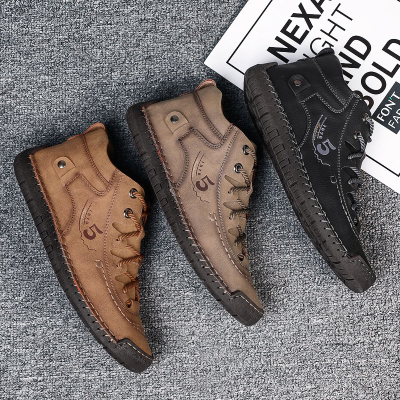 (🔥Dnes sleva 50 % – nenechte si to ujít) ⏰- Měkké a pohodlné italské ručně vyráběné kožené boty (podpora klenby usnadňuje chůzi)