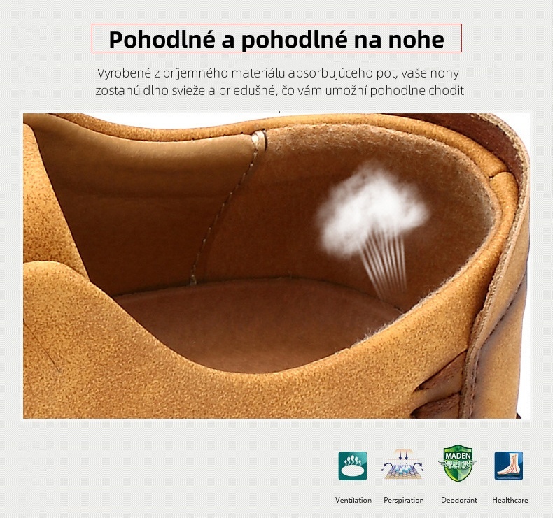 (🔥Dnes zľava 50% - nepremeškajte) ⏰ Priedušné a pohodlné ručne vyrábané kožené topánky - 🔥Zmiernite bolesti nôh a päty