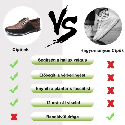 【🎁50% kedvezmény ma - ne hagyd ki】 Ergonomikus kialakítású ortopéd cipő - kiváló minőségű bőr + kézzel varrott 👞