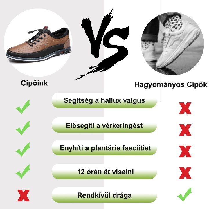 【🎁50% kedvezmény ma - ne hagyd ki】 Ergonomikus kialakítású ortopéd cipő - kiváló minőségű bőr + kézzel varrott 👞