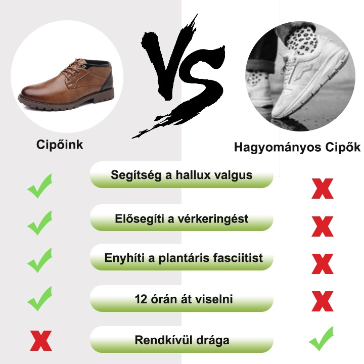 【🎁50% kedvezmény ma - ne hagyd ki】 Ergonomikus kialakítású ortopéd cipő - kiváló minőségű bőr + kézzel varrott 👞