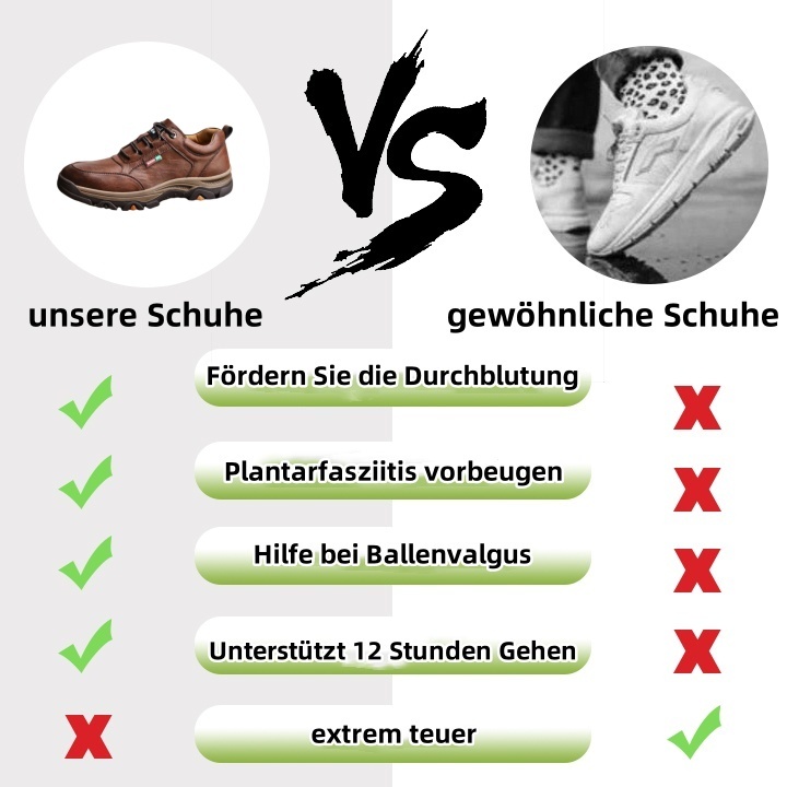 【🎁50% kedvezmény ma - ne hagyd ki】 Ergonomikus kialakítású ortopéd cipő - kiváló minőségű bőr + kézzel varrott 👞