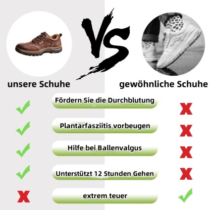 【🎁50% kedvezmény ma - ne hagyd ki】 Ergonomikus kialakítású ortopéd cipő - kiváló minőségű bőr + kézzel varrott 👞