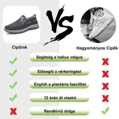 【🎁50% kedvezmény ma - ne hagyd ki】 Ergonomikus kialakítású ortopéd cipő - enyhíti a fájdalmat 👞