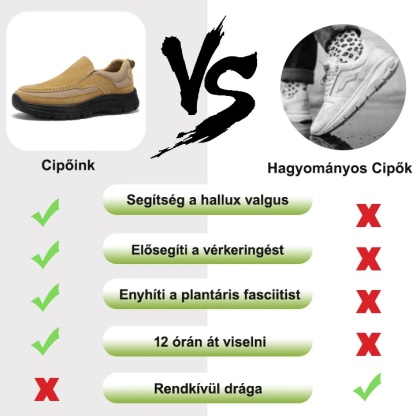 【🎁50% kedvezménnyel ma - ne hagyd ki】Ergonómikus kialakítású ortopéd cipő - ívtartó kialakítás👞Megszabadul a járási kényelmetlenségtől