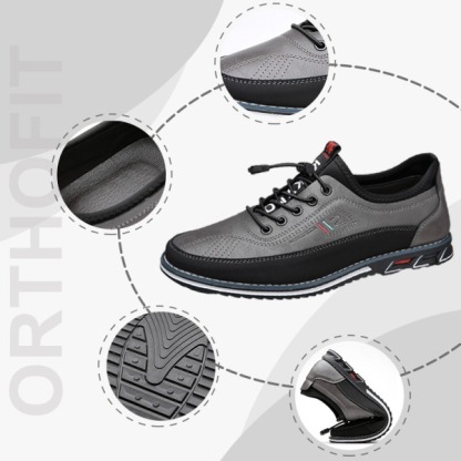 【🎁50% kedvezmény ma - ne hagyd ki】 Ergonomikus kialakítású ortopéd cipő - kiváló minőségű bőr + kézzel varrott 👞