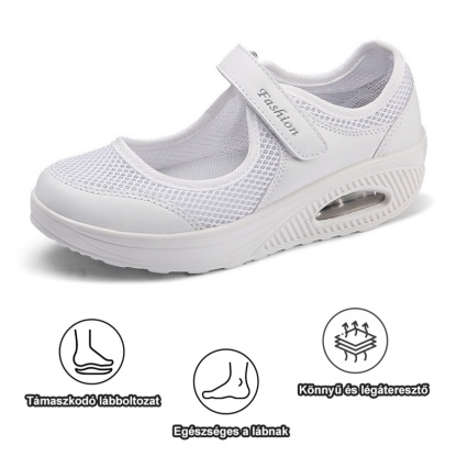 [🔥Mai féláron - ne hagyd ki] Női légáteresztő, ütéscsillapító és csúszásmentes ortopéd cipők - 168 lábbeli szabadalommal 👞 megkönnyítik a járást