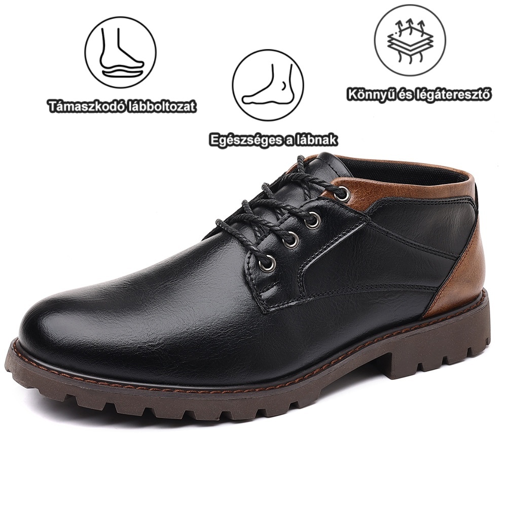【🎁50% kedvezmény ma - ne hagyd ki】 Ergonomikus kialakítású ortopéd cipő - kiváló minőségű bőr + kézzel varrott 👞
