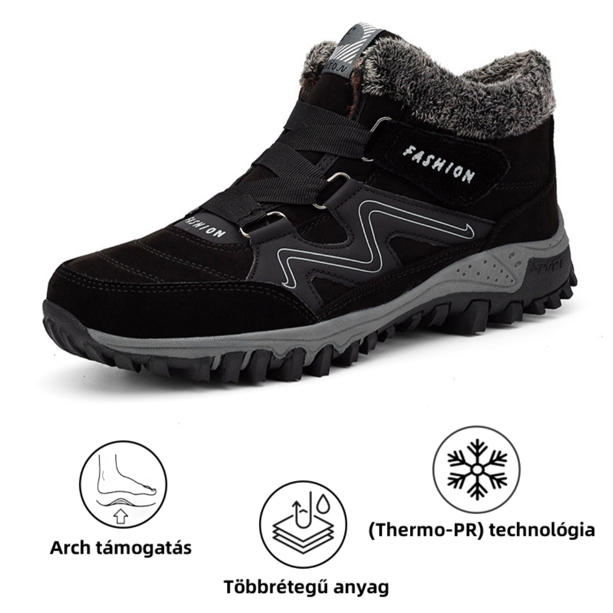 【🔥50% kedvezmény ma - ne hagyd ki】Ergonomikus kialakítású ortopéd cipő - fájdalomcsillapítás + plüss melegség 👞