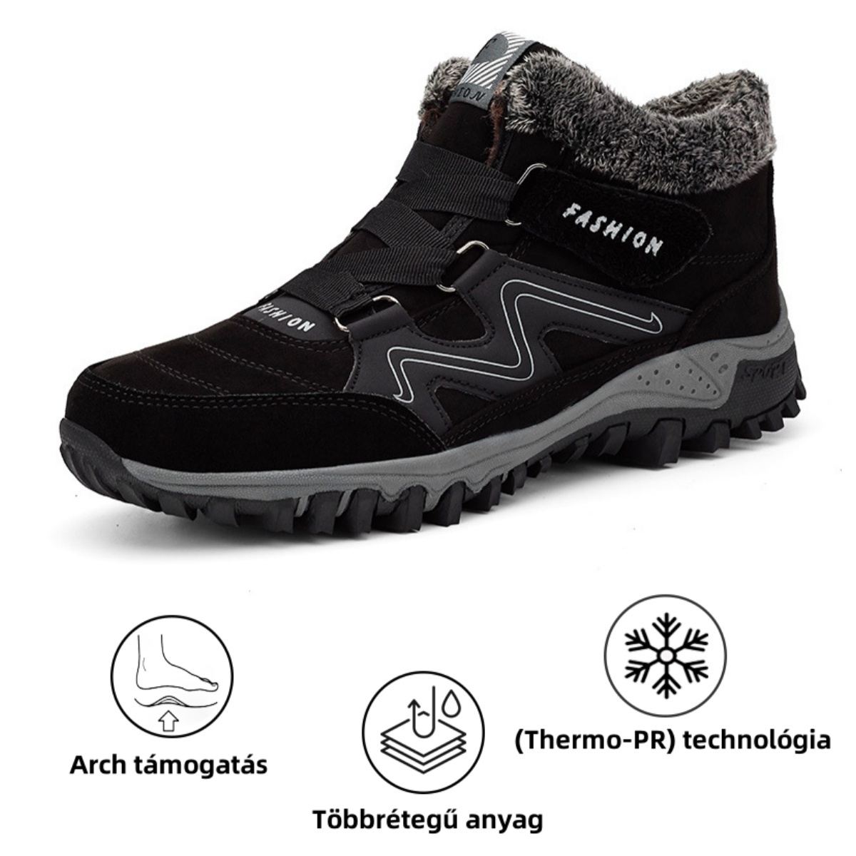 【🔥50% kedvezmény ma - ne hagyd ki】Ergonomikus kialakítású ortopéd cipő - fájdalomcsillapítás + plüss melegség 👞