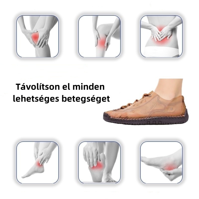 【✨50% kedvezmény ma - ne hagyd ki】 Ergonomikus kialakítású ortopéd cipő - kiváló minőségű bőr + kézzel varrott 👞