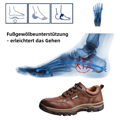 【🎁50% kedvezmény ma - ne hagyd ki】 Ergonomikus kialakítású ortopéd cipő - kiváló minőségű bőr + kézzel varrott 👞