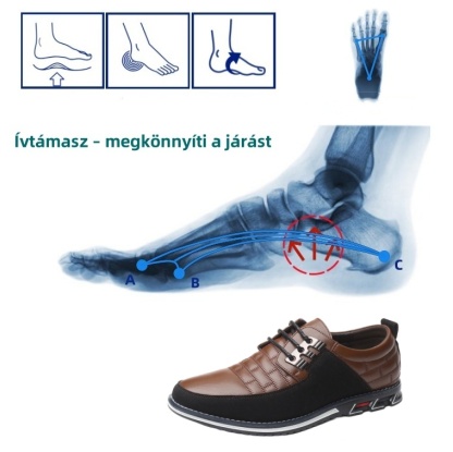 【🎁50% kedvezmény ma - ne hagyd ki】 Ergonomikus kialakítású ortopéd cipő - kiváló minőségű bőr + kézzel varrott 👞
