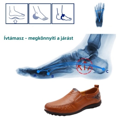 【🎁50% kedvezmény ma - ne hagyd ki】 Ergonomikus kialakítású ortopéd cipő - kiváló minőségű bőr + kézzel varrott 👞