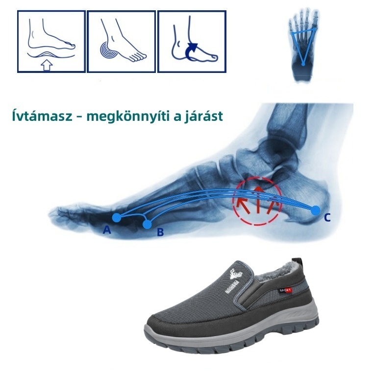 【🎁50% kedvezmény ma - ne hagyd ki】 Ergonomikus kialakítású ortopéd cipő - enyhíti a fájdalmat 👞