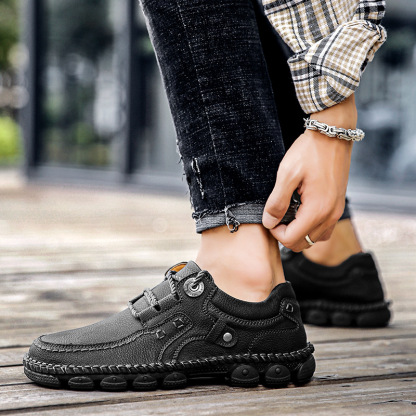 🎁50% kedvezmény ma - ne hagyd ki] Ergonomikus kialakítású ortopéd cipő - kiváló minőségű bőr + kézzel varrott👞