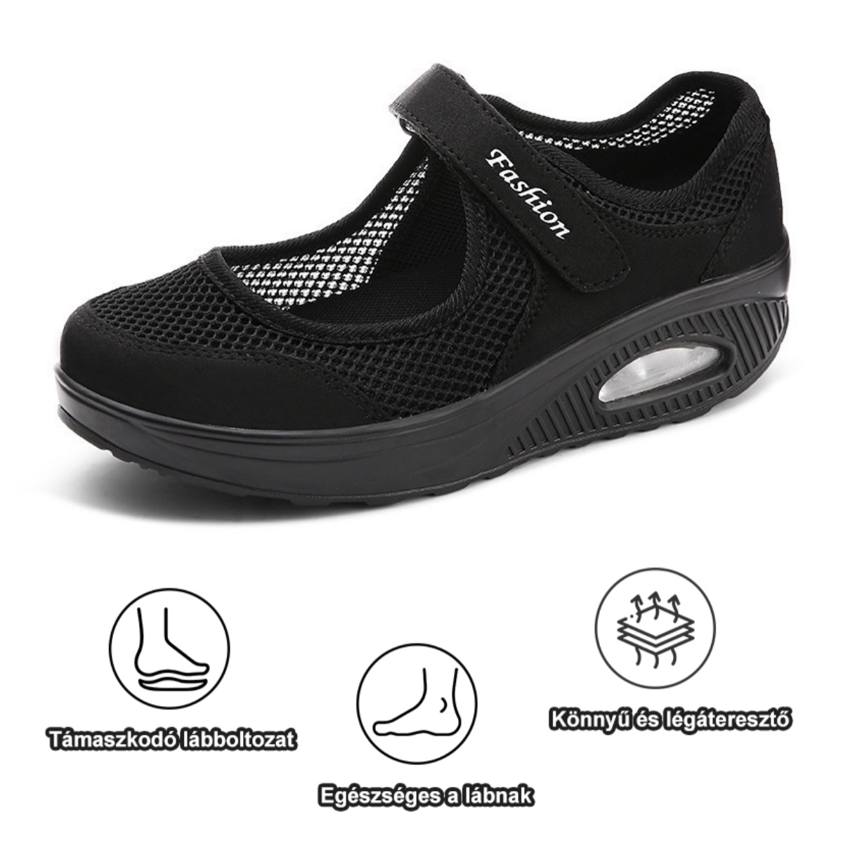 [🔥Mai féláron - ne hagyd ki] Női légáteresztő, ütéscsillapító és csúszásmentes ortopéd cipők - 168 lábbeli szabadalommal 👞 megkönnyítik a járást