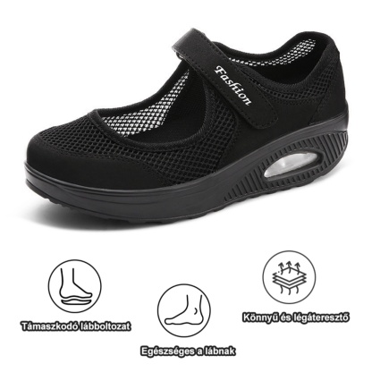 [🔥Mai féláron - ne hagyd ki] Női légáteresztő, ütéscsillapító és csúszásmentes ortopéd cipők - 168 lábbeli szabadalommal 👞 megkönnyítik a járást