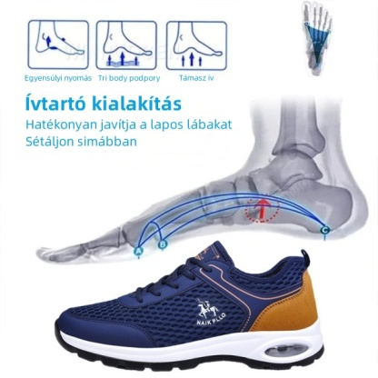【🔥50% kedvezmény ma - ne hagyd ki】Nyári légáteresztő, csúszásmentes ortopéd cipő - kényelmes és fájdalomcsillapító👞