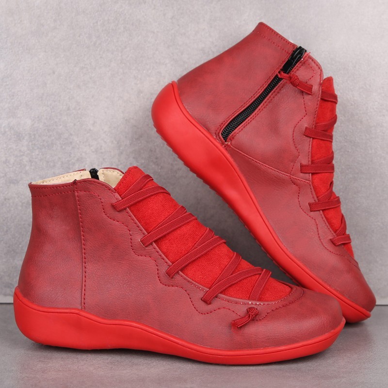 [🎁50% kedvezmény még ma – ne hagyd ki] Ergonomikus kialakítású női bőrcsizma – hatékonyan enyhíti a járási fájdalmat👞Állítsa be a megfelelő testtartást