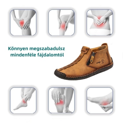 【🎁50% kedvezmény ma - ne hagyd ki】 Ergonomikus kialakítású ortopéd cipő - kiváló minőségű bőr + kézzel varrott 👞