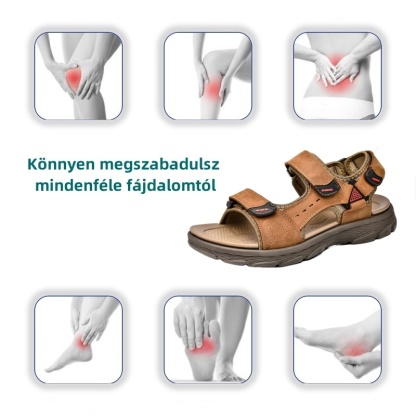 [🎁Ma félár - ne hagyd ki] Ergonomikus kialakítású valódi bőr ortopéd szandál - fájdalommentes járás👞kényelmesebbé teszi a sétát