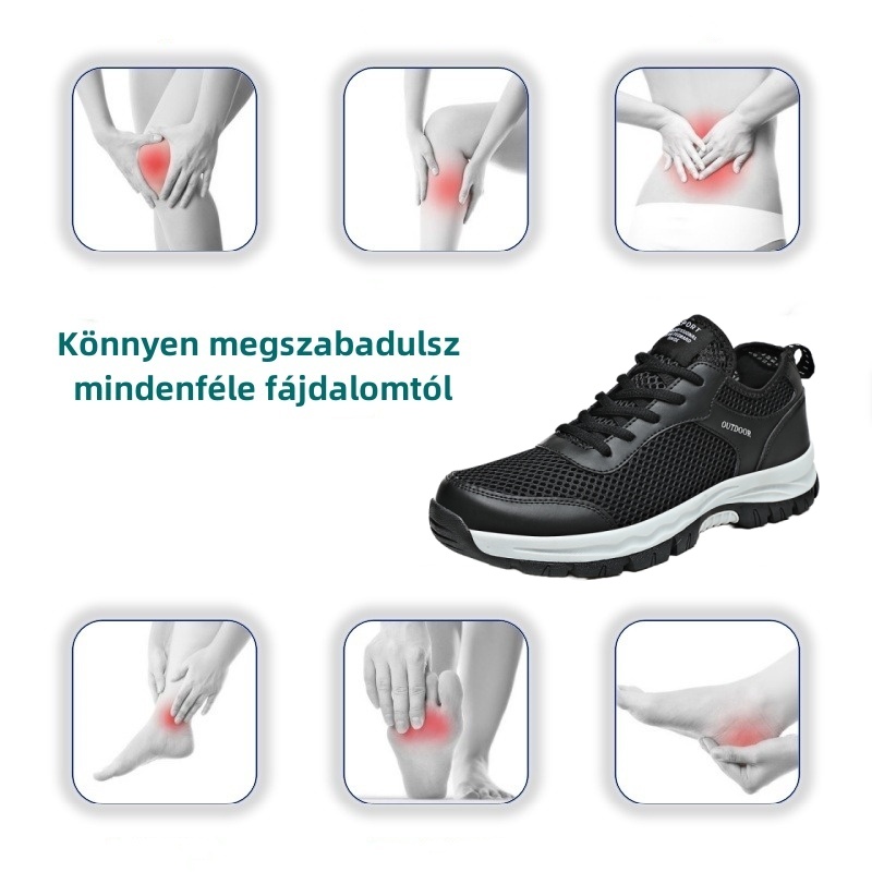 【🎁50% kedvezmény ma - ne hagyd ki】 Ergonomikus kialakítású ortopéd cipő - enyhíti az ízületi fájdalmakat 👞 Csökkenti a járási nyomást