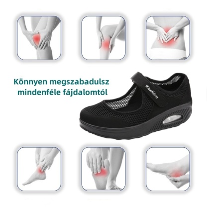 [🔥Mai féláron - ne hagyd ki] Női légáteresztő, ütéscsillapító és csúszásmentes ortopéd cipők - 168 lábbeli szabadalommal 👞 megkönnyítik a járást