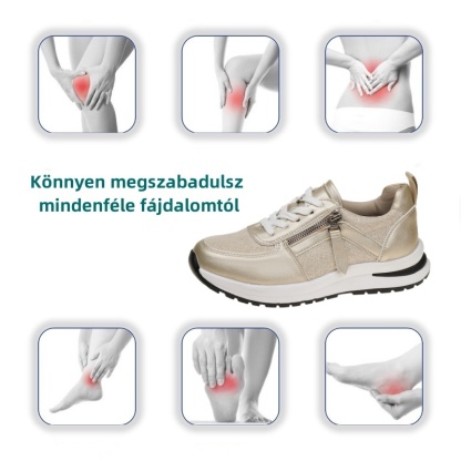 [🔥Mai féláron - ne hagyd ki] Női légáteresztő, ütéscsillapító és csúszásmentes ortopéd cipők - 168 lábbeli szabadalommal 👞 megkönnyítik a járást