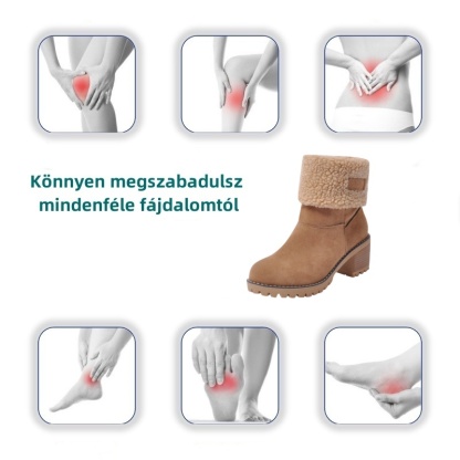 🔥【50% kedvezmény ma - ne hagyd ki】Ergonomikus kialakítású őszi-téli női csizma - fájdalommentes járás, télen meleg, velúr anyagú👞