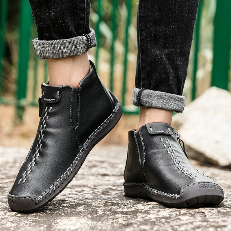 【🎁50% kedvezmény ma - ne hagyd ki】 Ergonomikus kialakítású ortopéd cipő - kiváló minőségű bőr + kézzel varrott 👞