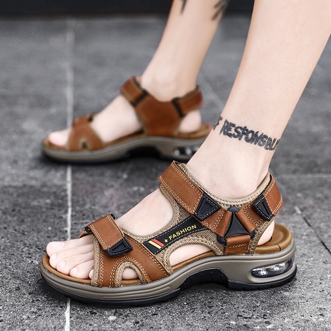 [🎁Ma félár - ne hagyd ki] Ergonomikus kialakítású valódi bőr ortopéd szandál - fájdalommentes járás👞kényelmesebbé teszi a sétát