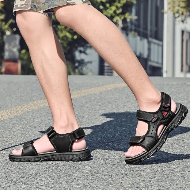 [🎁Ma félár - ne hagyd ki] Ergonomikus kialakítású valódi bőr ortopéd szandál - fájdalommentes járás👞kényelmesebbé teszi a sétát