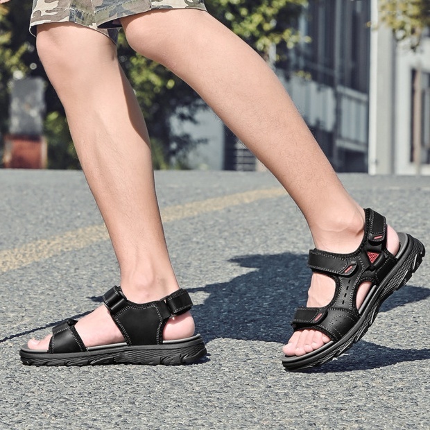 [🎁Ma félár - ne hagyd ki] Ergonomikus kialakítású valódi bőr ortopéd szandál - fájdalommentes járás👞kényelmesebbé teszi a sétát