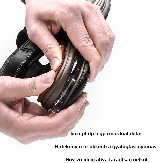 [🎁Ma félár - ne hagyd ki] Ergonomikus kialakítású valódi bőr ortopéd szandál - fájdalommentes járás👞kényelmesebbé teszi a sétát