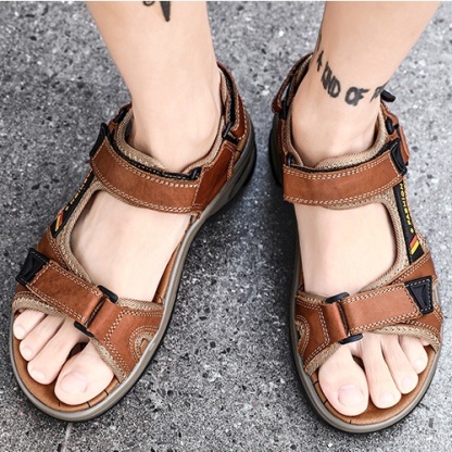 [🎁Ma félár - ne hagyd ki] Ergonomikus kialakítású valódi bőr ortopéd szandál - fájdalommentes járás👞kényelmesebbé teszi a sétát